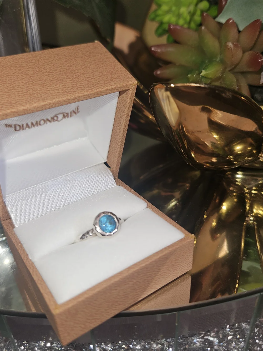 Blue Topaz Sterling Silver Ring